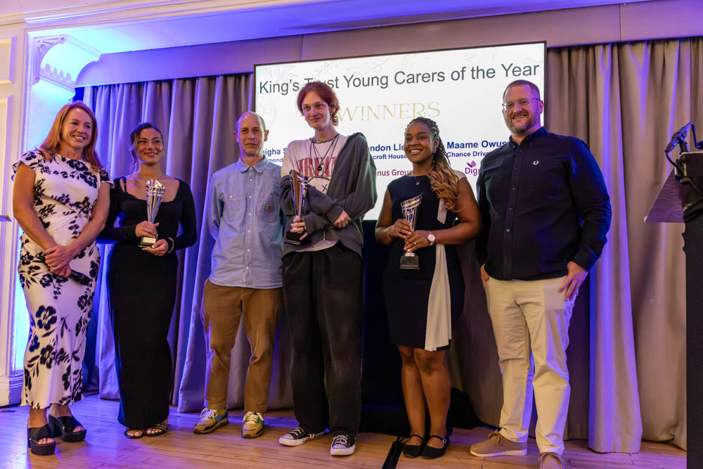 Maame Owusu-Ansah and Spencer London Lloyd recognised in the Kings Trust Young Carer of the Year award