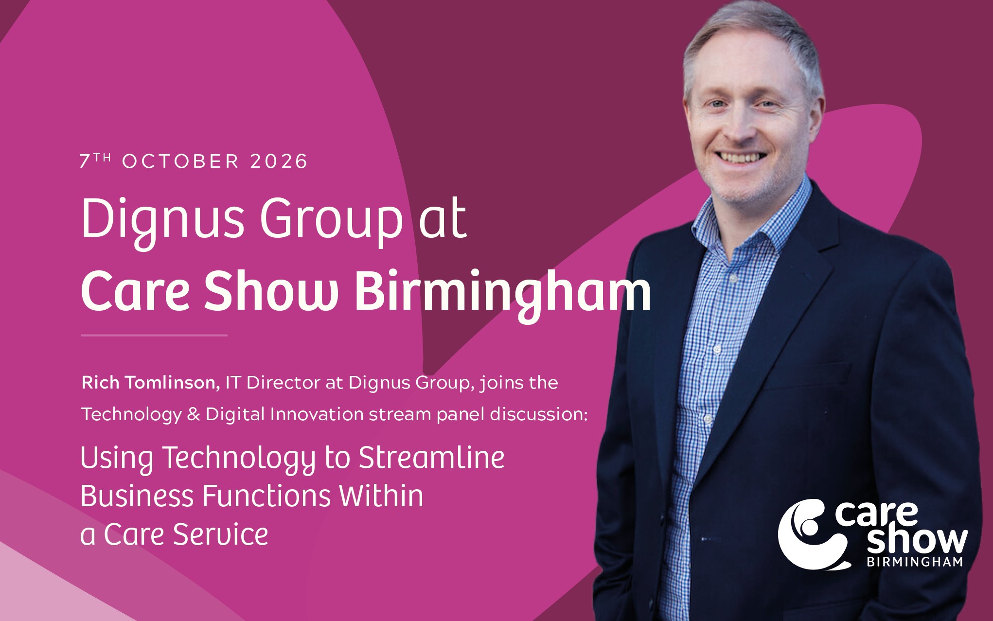 Care Show Birmingham panel discussion with Rich Tomlinson, IT Director at Dignus Group